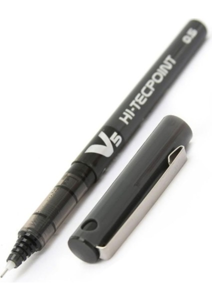 V5 Hi-Tecpoint 0.5 mm Sıvı Mürekkepli Rollerball Kalem – 6 Renk Set
