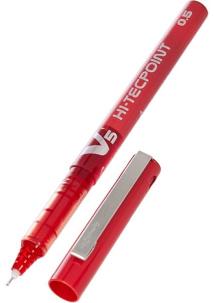 V5 Hi-Tecpoint 0.5 mm Sıvı Mürekkepli Rollerball Kalem – 6 Renk Set