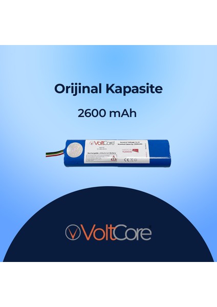 Robot Süpürge Bataryası 2600MAH Xiaomi Vacuum Mop 2c (XMSTJQR2C) Uyumlu