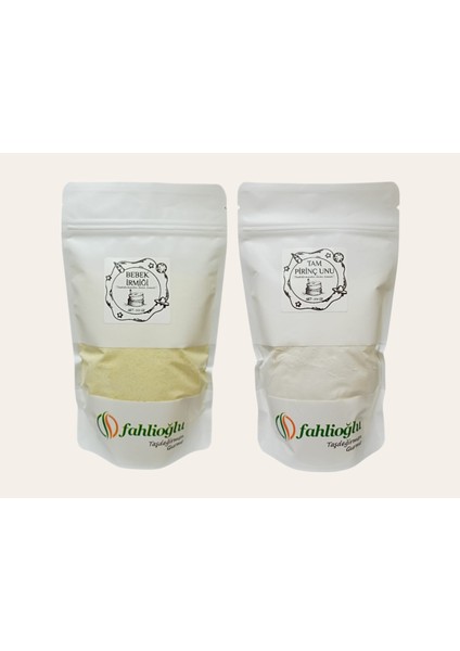 Katkısız Doğal Tam Pirinç Unu 350 gr + Bebek İrmiği 350 gr +6 Ay