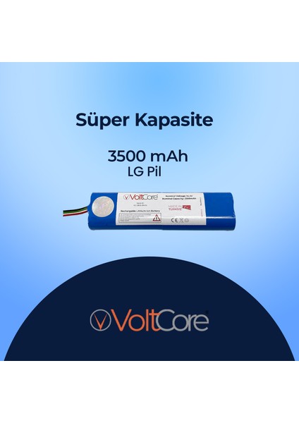 Robot Süpürge Bataryası 3500MAH Xiaomi Vacuum Mop 2c (XMSTJQR2C) Uyumlu