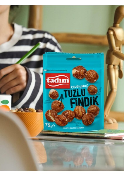Kavrulmuş Tuzlu Fındık – Taptaze ve Pratik Aç-Bitir Paketler 5 Paket x 75 gr (Toplam 375 Gram) modelleri