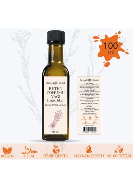 Keten Tohumu Yağı 100 ml