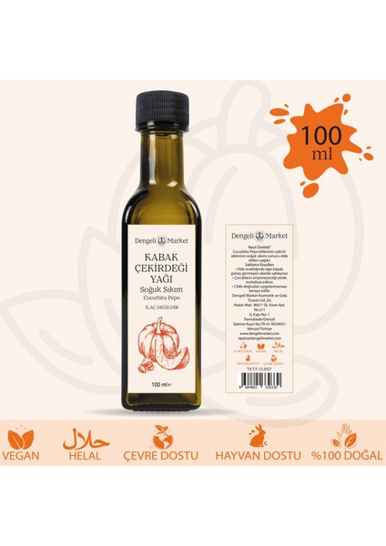 Kabak Çekirdeği Yağı / 100 Ml.