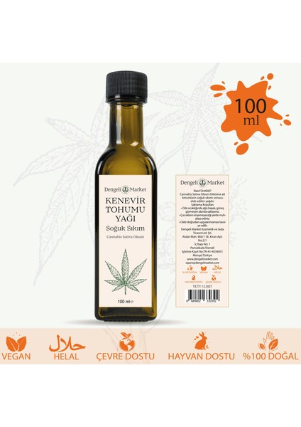 Kenevir Yağı 100 ml
