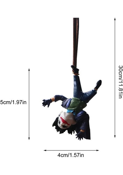 Joker Araba Reçine Kolye Yaratıcı Araba Dikiz Aynası Karikatür Charm Figür