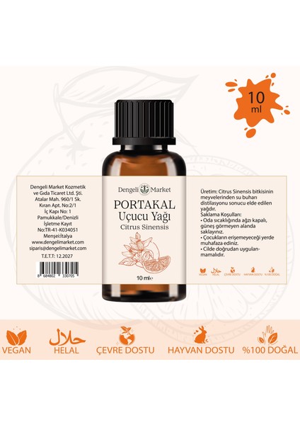 Portakal Yağı / 10 ml (Tıbbi)