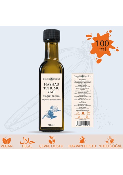 Haşhaş Tohumu Yağı 100 ml