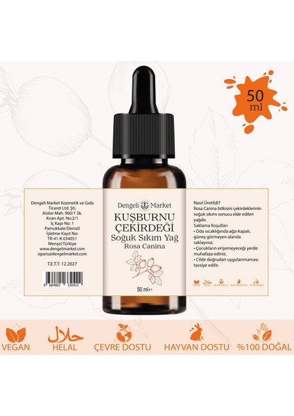 Kuşburnu Çekirdeği Yağı / 50 ml
