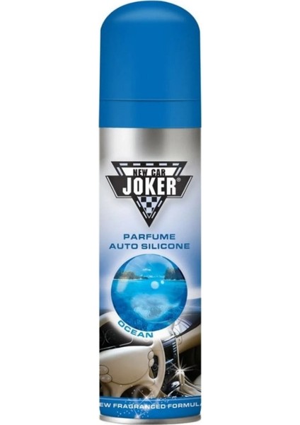 Joker Torpido Deri Plastik Için Parlatıcılı Silikon Oto Kokusu Parfüm Sprey Çilek ve Okyanus Kokulu 200 ml 2 Adet