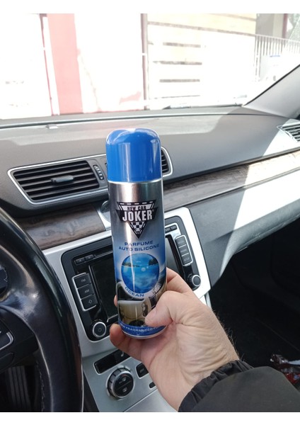 Joker Torpido Deri Plastik Için Parlatıcılı Silikon Oto Kokusu Parfüm Sprey Çilek ve Okyanus Kokulu 200 ml 2 Adet