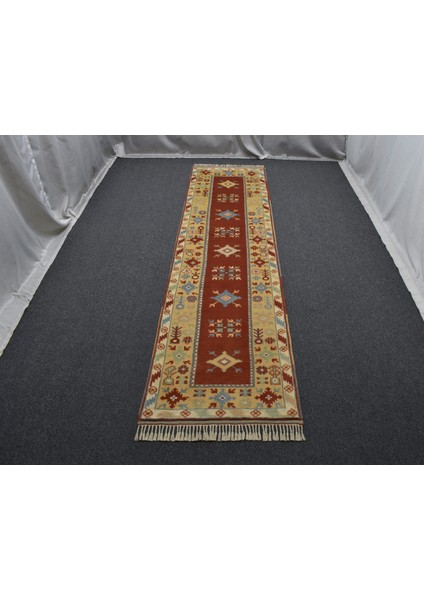 Yeni El Dokuma Nadir Anahtarlı Model Çiçekli Bozalan Milas Yolluk Yün Halı 5669 fiyatları