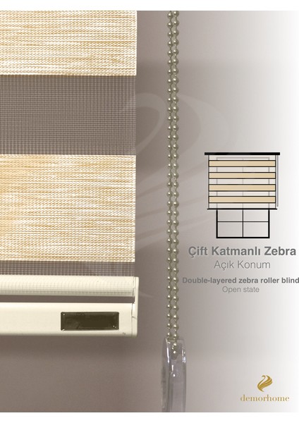 Bal Rengi Bambu Zebra Metal Kasa