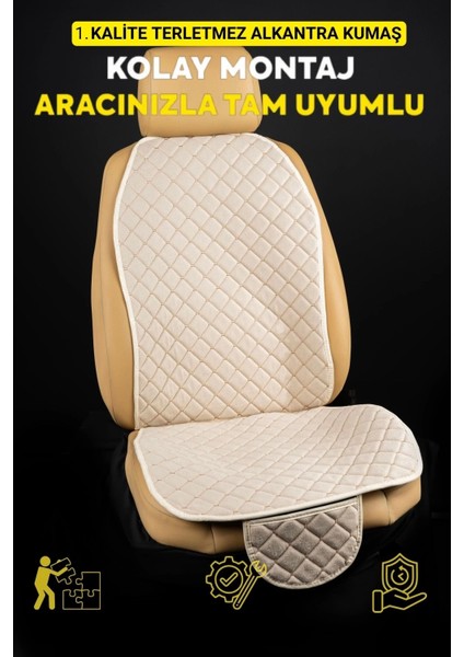Araba Terletmez Ergonomik Koltuk Minderi (7 Parça) - 5 Koltuk Tam Set (Gri-Gri) fiyatları
