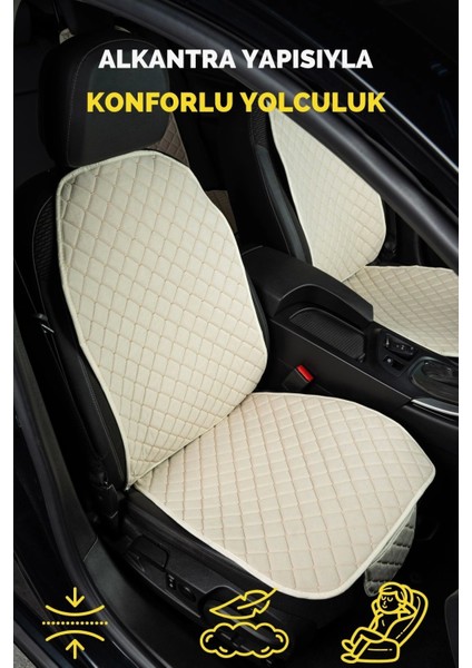 Araba Terletmez Ergonomik Koltuk Minderi (7 Parça) - 5 Koltuk Tam Set (Gri-Gri) modelleri