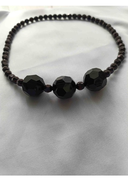 Kristal Boncuklu Siyah Kolye fiyatları