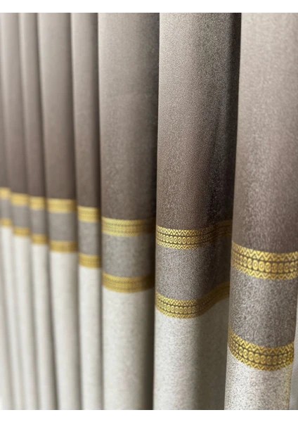 PANO FON HİLAL CAPPUCCİNO-GRİ-ALTIN ( TEK KANAT)