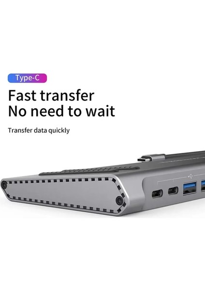 Laptop Macbook Uyumlu Type-C Çoklayıcı Port Istasyonu 14IN1 Çevirici Kart Okuyucu 4K Hub Dönüştürücü