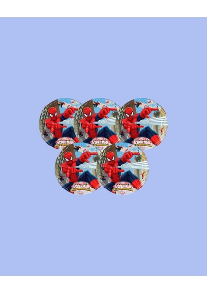 Spiderman Örümcek Adam 16 Kişilik Tabak Doğum Günü Parti Malzemeleri