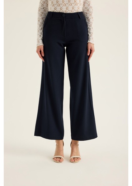 Bol Paça Yüksek Bel Pantolon 3022 fiyatları