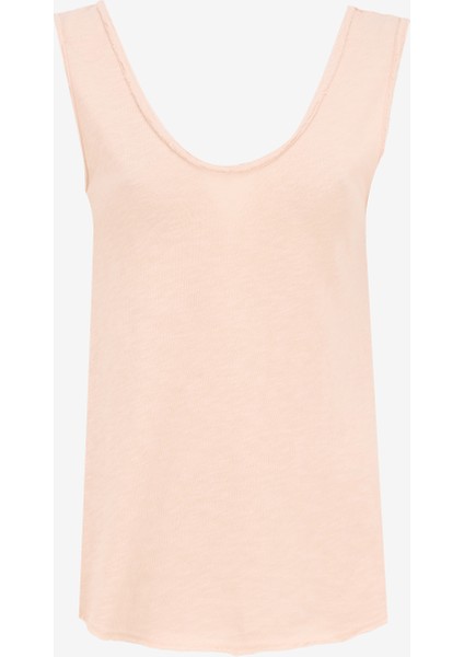 Krem Kadın Bol Kesim T-Shirt SON29GE25_BISCUIT Vınt