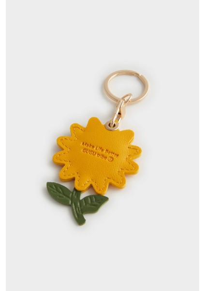 Kadın Papatya Motifli Charm Anahtarlık E6641AXNS