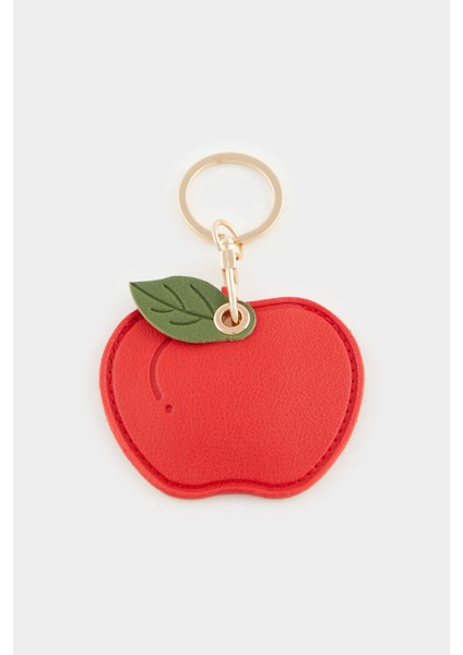 Kadın Elma Motifli Charm Anahtarlık E6642AXNS