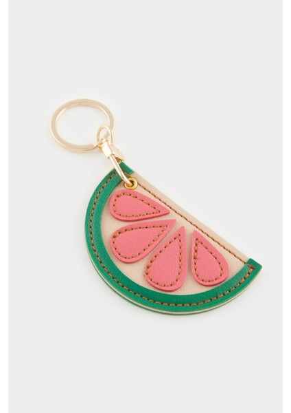 Kadın Pembe Limon Motifli Charm Anahtarlık E6643AXNS