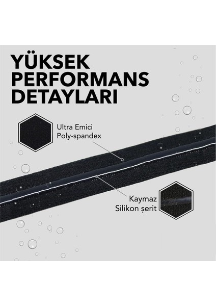 Elastik Kaydırmaz Silikonlu Saç Bandı Headband 3'lü Paket indirimleri