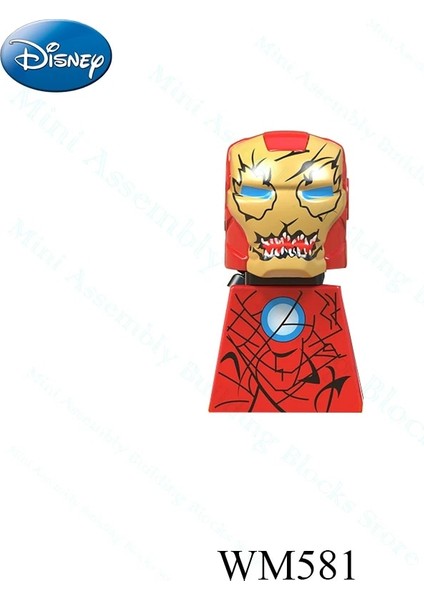 WM621 Disney Yapı Taşlarımini Bloklar Kaptan Amerika Demir Adam Doktor Strange Deadpool Mini Tuğla Aksiyon Figürleri Çocuklar Mini Oyuncaklar 1 (Yurt Dışından)