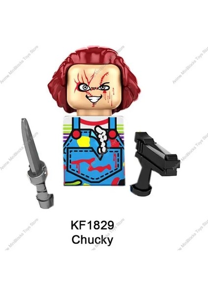KF1829 KF6173 Cadılar Bayramı Yapı Taşları Korku Jack Ripper Kasap Jason Ölüm Leatherface Karikatür Mini Figürler Aksiyon Oyuncak Tuğla Çocuklar (Yurt Dışından)