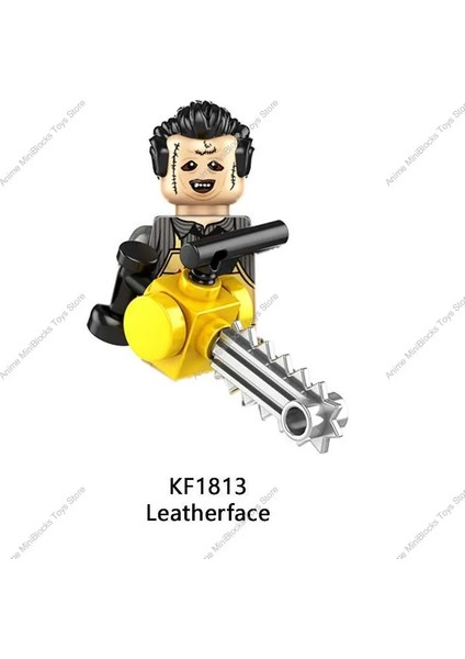 KF1829 KF6173 Cadılar Bayramı Yapı Taşları Korku Jack Ripper Kasap Jason Ölüm Leatherface Karikatür Mini Figürler Aksiyon Oyuncak Tuğla Çocuklar (Yurt Dışından)