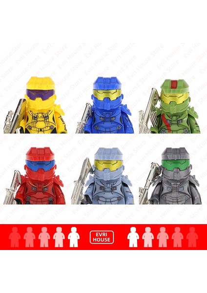 KF549 Oyun Serisi Aksiyon Figürleri Halo Mini Tuğla Master Chief Doll Yapı Taşları Moc Dıy Oyuncaklar Çocuklar Için Birleştirin (Yurt Dışından) fiyatları
