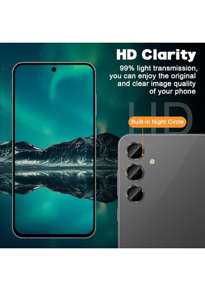 Samsung Galaxy S24 Fe Uyumlu Kamera Koruyucu Görüntü Kalitesini Bozmaz Dayanıklı Safir Lens fırsatları