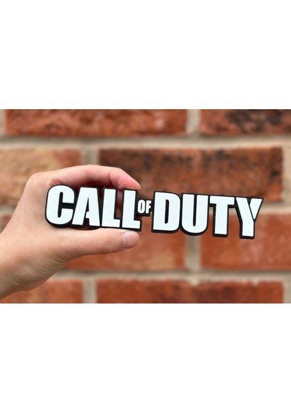 Call Of Duty 3D Baskı Dekoratif Logo - Pla Baskı
