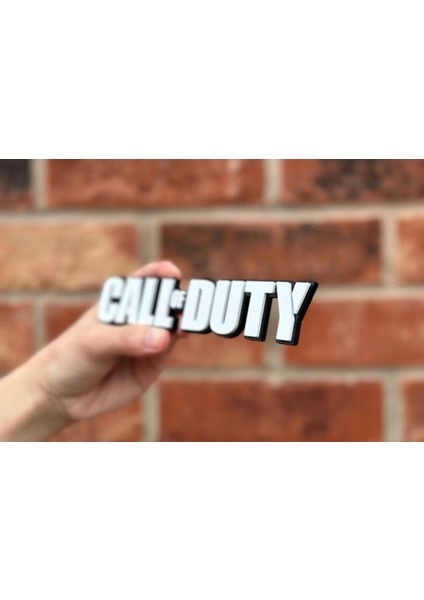 Call Of Duty 3D Baskı Dekoratif Logo - Pla Baskı fiyatları