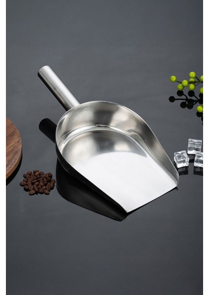 Çelik 19 cm Düz Taban Baharat Kuruyemiş Bakliyat Erzak Küreği CIN984 modelleri