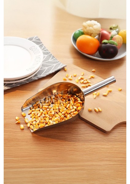 Çelik 15 cm Düz Taban Baharat Kuruyemiş Bakliyat Erzak Küreği CIN982 indirimleri