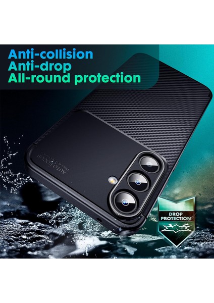 Samsung Galaxy A56 Uyumlu Kılıf Karbon Görünümlü Kamera Koruyculu Mat Kaymaz Slikon Kapak fiyatları