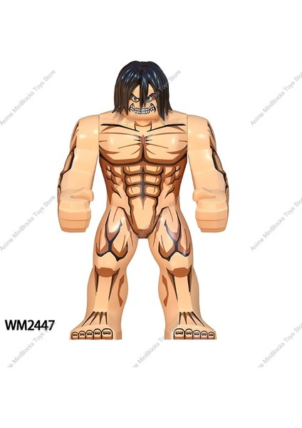 WM2447 WM6148 Titan Yapı Taşlarına Saldırı Wm Levi Mikasa Ackerman Eren Jaeger Anime Karikatür Mini Figürler Aksiyon Japon Oyuncak Tuğlalar (Yurt Dışından)
