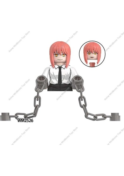 KF1873 WM2565 WM2565A Testere Adam Testere Şeytan Pochita Anime Tuğla Bebekler Mini Figürler Eylem Oyuncaklar Yapı Taşları Hediyeler Birleştirin (Yurt Dışından)