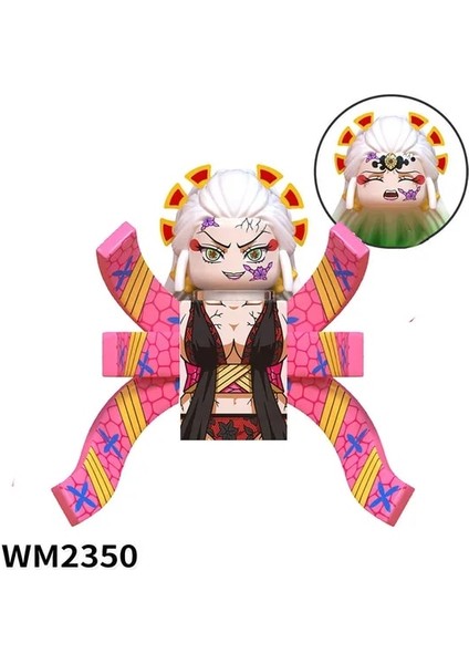 WM2350 WM6116 WM2176 PG2327 Demon Slayer Mini Bebekler Action Figure Oyuncak Birleştirin Tanjirou Nezuko Inosuke Giyuu Kyoujurou Yapı Taşları (Yurt Dışından)