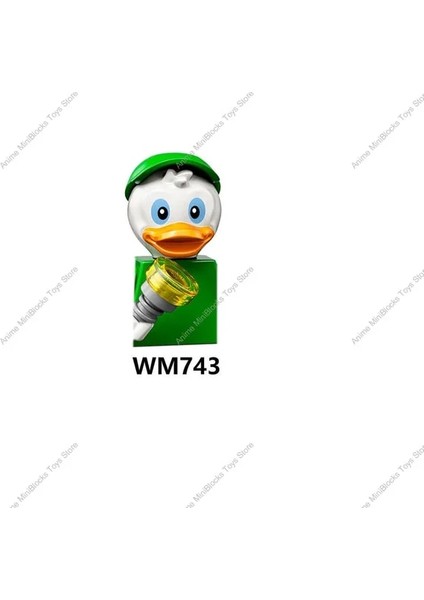 WM743 WM6060 Disney Yapı Taşları Buzz Lightyear Mickey Anime Fare Winnie Karikatür Mini Aksiyon Oyuncak Tuğla Çocuklar Hediye WM6066 (Yurt Dışından)