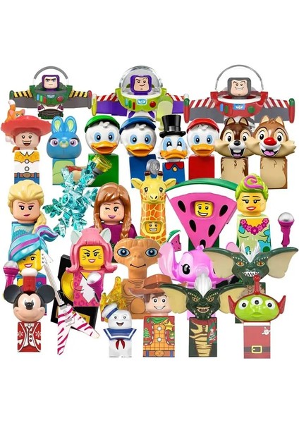 WM743 WM6060 Disney Yapı Taşları Buzz Lightyear Mickey Anime Fare Winnie Karikatür Mini Aksiyon Oyuncak Tuğla Çocuklar Hediye WM6066 (Yurt Dışından) fiyatları