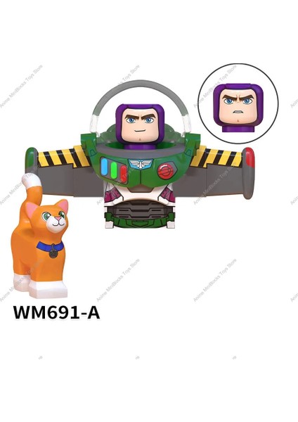 WM743 WM6060 Disney Yapı Taşları Buzz Lightyear Mickey Anime Fare Winnie Karikatür Mini Aksiyon Oyuncak Tuğla Çocuklar Hediye WM6066 (Yurt Dışından) fırsatları