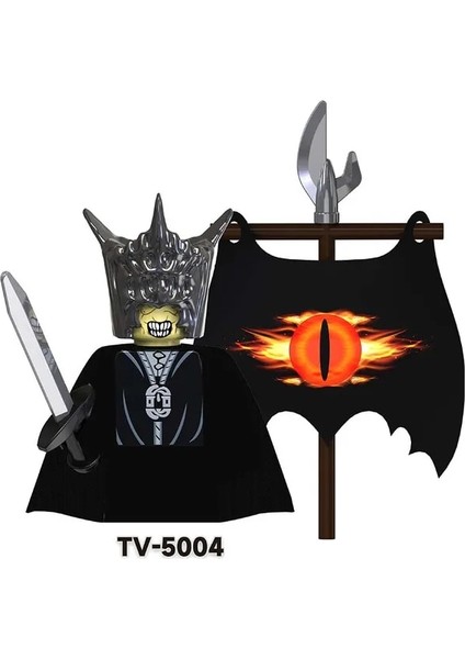 TV5004 TV6401 Lord Yüzükler Filmler Goblin Sauron Ringwraith Sauron Merry Frodo Orklar Uruk-Hai Mini Figürler Aksiyon Oyuncak Çocuk TV6402 (Yurt Dışından)