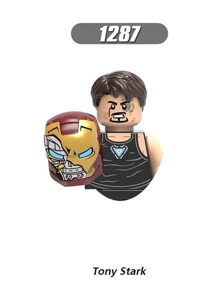 1287 Hasbro Marvel Legends Yapı Taşları Demir Adam Tuğlalar Için Hediyeler Mk1 Minifigürler Mini Aksiyon Figürleri Eğitici Diy Oyuncaklar (Yurt Dışından)