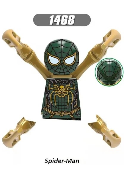 XH1468 Disney Süper Kahraman Zehiri Akbaba Dıy Mini Oyuncak Eylem Diyagramı Kombinasyonu Eğitici Yapı Taşı Çocuk Oyuncak Hediye (Yurt Dışından)