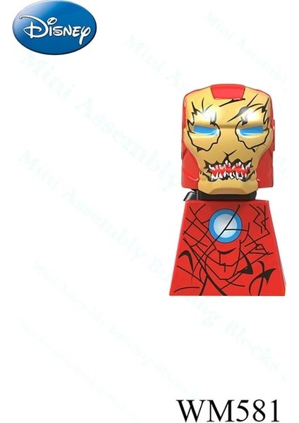 WM581 Disney Yapı Taşlarımini Bloklar Kaptan Amerika Demir Adam Doktor Strange Deadpool Mini Tuğla Aksiyon Figürleri Çocuklar Mini Oyuncaklar 1 (Yurt Dışından)