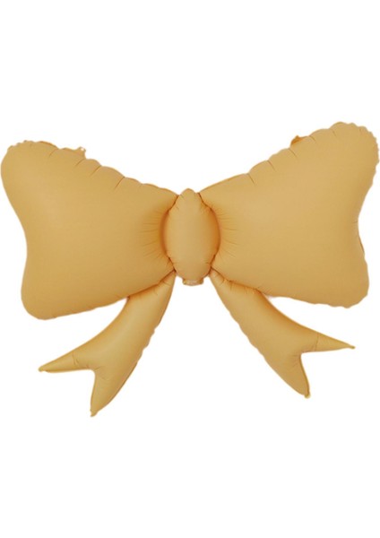 Alüminyum Film Partisi Romantik Hediye Çok Yönlü Modern Yay Balon Sarı (Yurt Dışından)